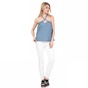 JUICY COUTURE-Γυναικείο denim top BANANA PRINT CHAMBRAY JUICY COUTURE μπλε