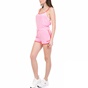 JUICY COUTURE-Γυναικείο ολόσωμο σορτς MICROTERRY STRAPPY JUICY COUTURE ροζ