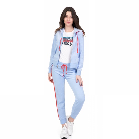 JUICY COUTURE-Γυναικεία αμάνικη μπλούζα JUICY COUTURE SUNSET λευκή