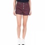 JUICY COUTURE-Γυναικείο ψηλόμεσο σορτς LAUREL DITSY JUICY COUTURE μπλε-κόκκινο