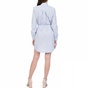 JUICY COUTURE-Γυναικείο μίνι φόρεμα STRIPE SHIRTDRESS JUICY COUTURE γαλάζιο