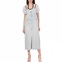 JUICY COUTURE-Γυναικεία ολόσωμη φόρμα JUICY COUTURE DENIM γαλάζια