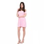 JUICY COUTURE-Γυναικείο mini φόρεμα  MICROTERRY SMOCKED JUICY COUTURE ροζ