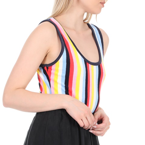 JUICY COUTURE-Γυναικείο κορμάκι JUICY COUTURE MICROTERRY κόκκινο κίτρινο μπλε