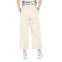 TOMMY HILFIGER-Γυναικεία cropped παντελόνα TOMMY HILFIGER THDW HIGH μπεζ