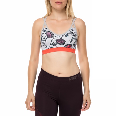 NIKE-Γυναικείο αθλητικό μπουστάκι indy bra strappy tattoo γκρι 