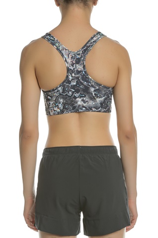 NIKE-Γυναικείο αθλητικό μπουστάκι NIKE SWOOSH BRA CORAL με μοτίβο 