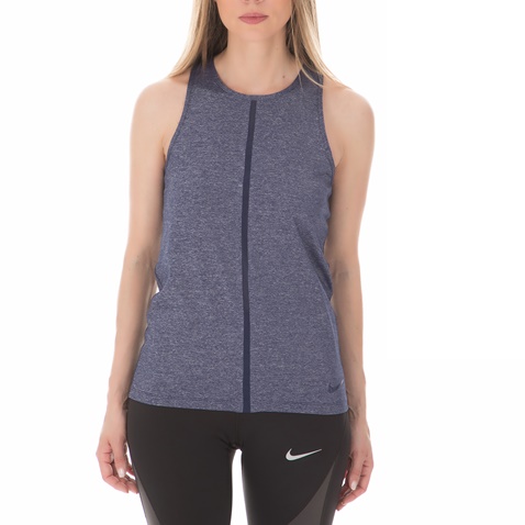 NIKE-Γυναικείο αθλητικό φανελάκι NIKE PRPO HPRCL TANK COOL SHINE γκρι-μπλε