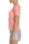 NIKE-Γυναικεία κοντομάνικη μπλούζα NIKE MILER TOP SS BREATHE ροζ 