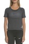 NIKE-Γυναικεία κοντομάνικη μπλούζα NIKE MILER TOP SS BREATHE ανθρακί 