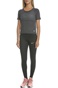 NIKE-Γυναικεία κοντομάνικη μπλούζα NIKE MILER TOP SS BREATHE ανθρακί 