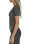 NIKE-Γυναικεία κοντομάνικη μπλούζα NIKE MILER TOP SS BREATHE ανθρακί 