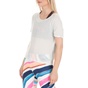 NIKE-Γυναικεία μπλούζα NIKE MILER TOP SS BREATHE γκρι