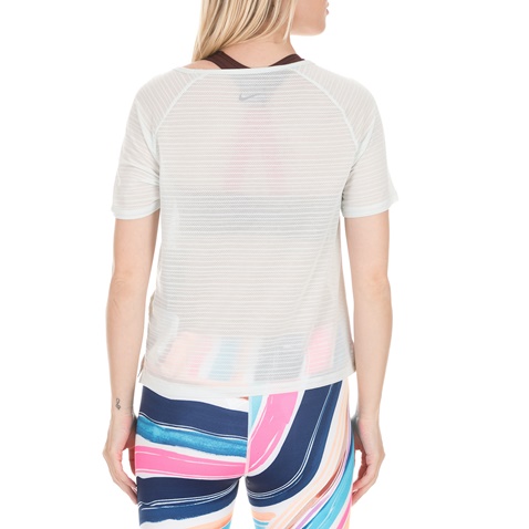 NIKE-Γυναικεία μπλούζα NIKE MILER TOP SS BREATHE γκρι