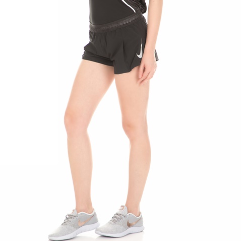 NIKE-Γυναικείο σορτς για τρέξιμο NIKE AROSWFT RACE μαύρο