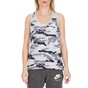 NIKE-Γυναικείο αμάνικο τοπ NSW GYM VNTG TANK CAMO μπεζ μωβ