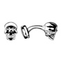 LINKS OF LONDON-Ασημένια μανικετόκουμπα Links of London Skull Cufflinks