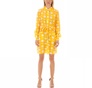 JUICY COUTURE-Γυναικείο μίνι φόρεμα JUICY COUTURE MARIGOLD κίτρινο floral 
