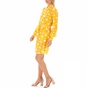 JUICY COUTURE-Γυναικείο μίνι φόρεμα JUICY COUTURE MARIGOLD κίτρινο floral 