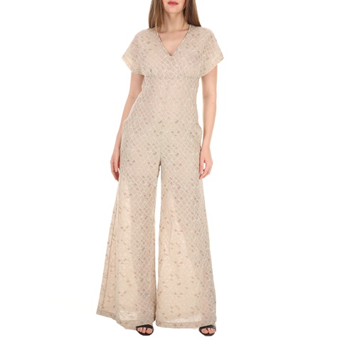 PRE-MISSONI-Γυναικεία ολόσωμη φόρμα M-MISSONI μπεζ