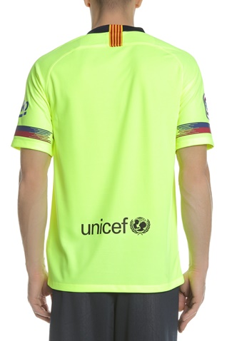 NIKE-Ανδρικό t-shirt FCB STAD NIKE κίτρινο