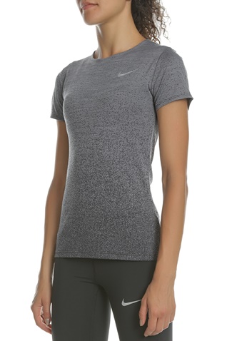 NIKE-Γυναικεία μπλούζα running Nike DRY MEDALIST ανθρακί 