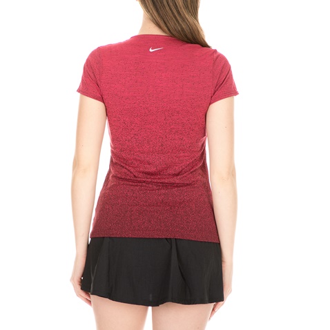 NIKE-Γυναικείο t-shirt NIKE MEDALIST TOP κόκκινο μαύρο