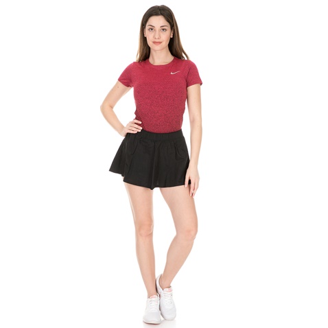 NIKE-Γυναικείο t-shirt NIKE MEDALIST TOP κόκκινο μαύρο