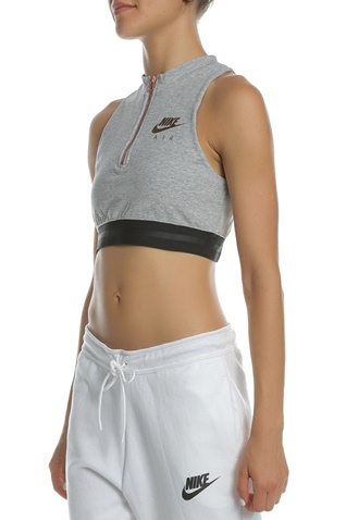 NIKE-Γυναικείο crop top NIKE NSW AIR TANK γκρι