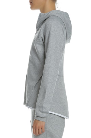 NIKE-Γυναικεία φούτερ ζακέτα NIKE NSW TCH FLC WR HOODIE FZ γκρι