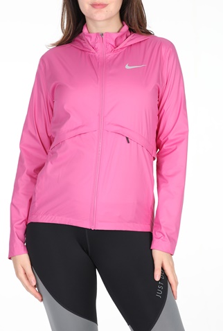 NIKE-Γυναικείο αντιανεμικό jacket NIKE ESSNTL JKT HD ροζ