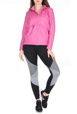 NIKE-Γυναικείο αντιανεμικό jacket NIKE ESSNTL JKT HD ροζ
