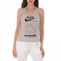 NIKE-Γυναικείο αθλητικό τοπ ΝΙΚΕ MILER TANK RACER BERLIN μπεζ