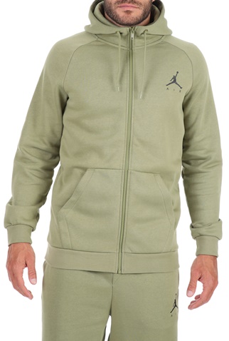 NIKE-Ανδρική φούτερ ζακέτα ΝΙΚΕ J JUMPMAN FLEECE FZ πράσινη