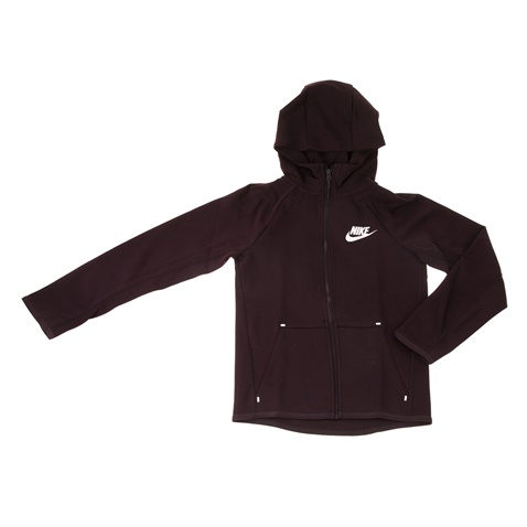 NIKE-Παιδική αθλητική ζακέτα NIKE TCH FLC FZ ESSENTIALS μπορντό