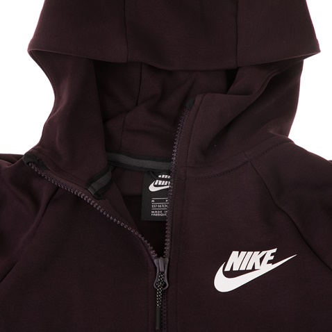 NIKE-Παιδική αθλητική ζακέτα NIKE TCH FLC FZ ESSENTIALS μπορντό