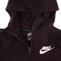 NIKE-Παιδική αθλητική ζακέτα NIKE TCH FLC FZ ESSENTIALS μπορντό
