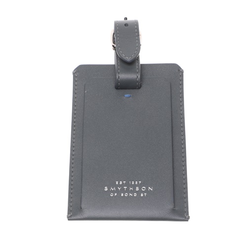 SMYTHSON-Ετικέτα αποσκευής SMYTHSON GREENWICH DEST γκρι