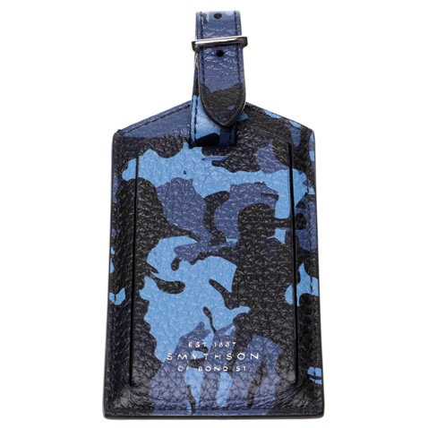 SMYTHSON-Ετικέτα αποσκευής SMYTHSON BURLINGTON μπλε