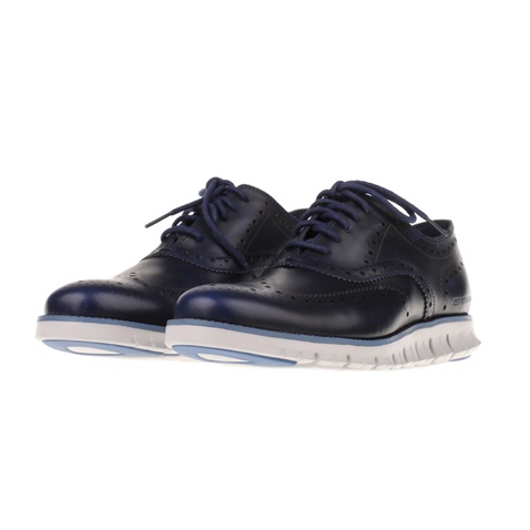 COLE HAAN-Ανδρικά παπούτσια oxford COLE HAAN ZEROGRAND WING OX μπλε