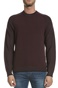 TED BAKER-Ανδρική πλεκτή μπλούζα TED BAKER SMUG LS μοβ