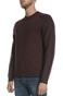 TED BAKER-Ανδρική πλεκτή μπλούζα TED BAKER SMUG LS μοβ