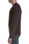 TED BAKER-Ανδρική πλεκτή μπλούζα TED BAKER SMUG LS μοβ