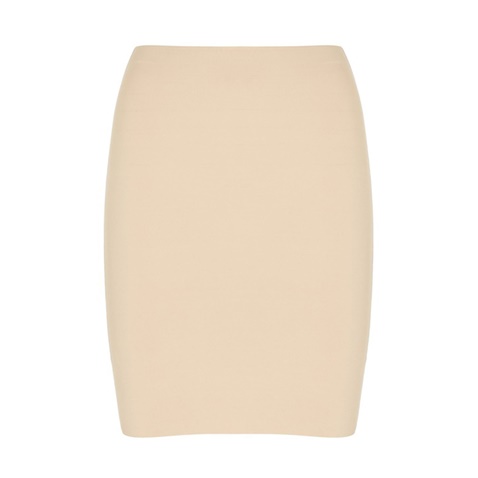 CK UNDERWEAR-Γυναικεία φούστα - μεσοφόρι CK UNDERWEAR HALF SLIP μπεζ