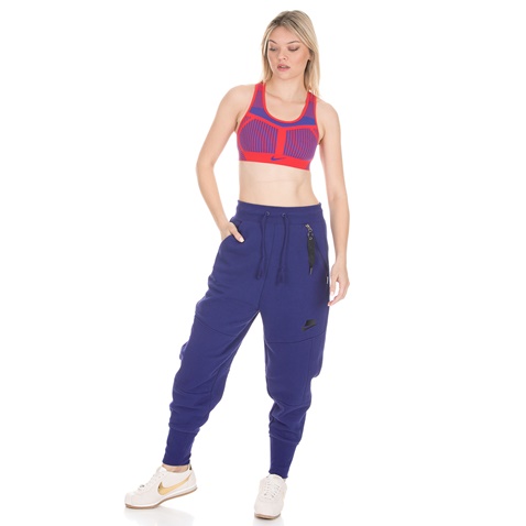 NIKE-Γυναικείο αθλητικό μπουστάκι NIKE FE/NOM FLYKNIT μπλε κόκκινο