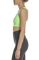 NIKE-Γυναικείο αθλητικό μπουστάκι NIKE FE/NOM FLYKNIT BRA κίτρινο ασημί