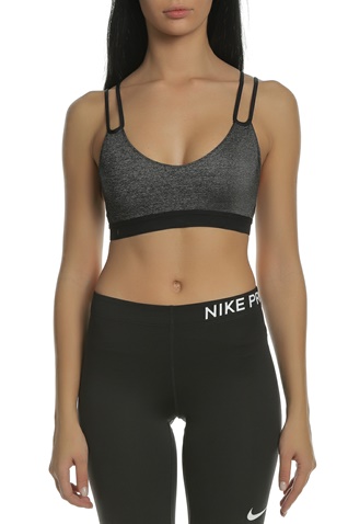 NIKE-Γυναικείο αθλητικό μπουστάκι NIKE INDY SPARKLE ανθρακί