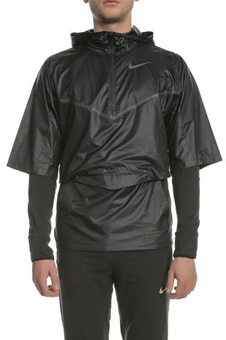 NIKE-Ανδρική μπούζα και αδιάβροχο NIKE TRANSFORM  μαύρο