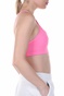 NIKE-Γυναικείο αθλητικό μπουστάκι NIKE FAVORITES STRAPPY BRA ροζ