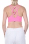 NIKE-Γυναικείο αθλητικό μπουστάκι NIKE FAVORITES STRAPPY BRA ροζ